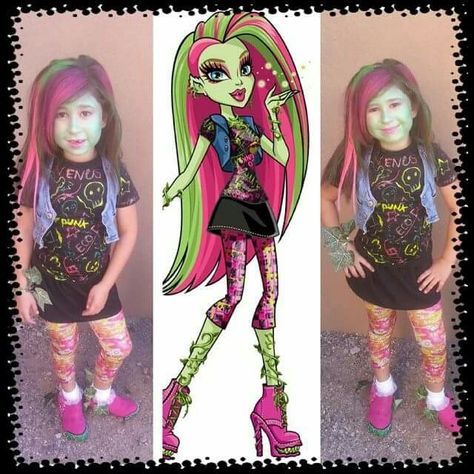 Capri as Venus Mcfly Trap from Monster High. All homemade Monster High, Art Projects, Capri, Halloween, Art