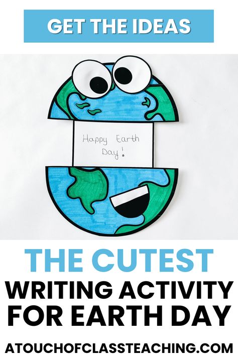 Earth Day Writing Kindergarten, Earth Day 1st Grade, Earth Day Upper Elementary, Earth Day Writing Prompts, Earth Day Anchor Chart, Earth Day Writing Activities, Social Geography, Student Goal Setting Sheet, Eco School