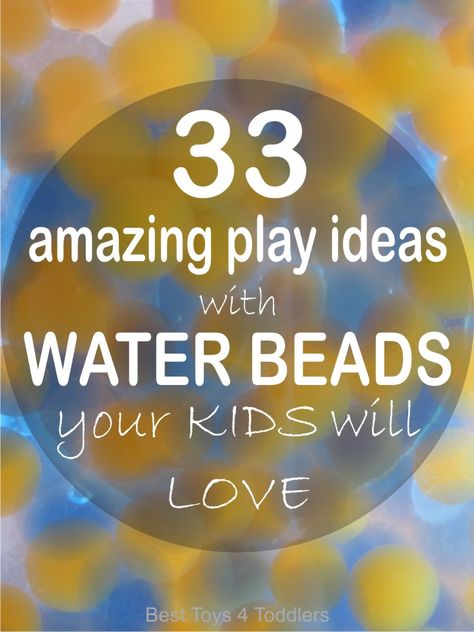 33 Amazing Play Ideas with WATER BEADS your Kids will ♥ - great fun for hot Summer days (and any other day of a year!). Sensory Beads, Water Ideas, Fine Motor Practice, Kids Sensory Play, Hand Strengthening, Sensory Bottles, Kids Sensory, Messy Play, Water Beads