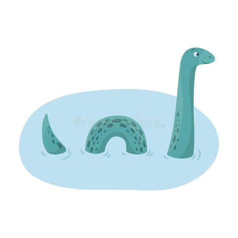 Loch Ness monster icon in cartoon style isolated on white background. Scotland country symbol. royalty free illustration Adobe Illustrator Ideas, Kids Mural, Uk Map, Illustrator Ideas, Stickers To Make, Art Assignments, Monster Drawing, Jr Art, Monster Illustration