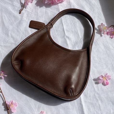 Vintage Coach Saddle Bag, Coach Saddle Bag, Brown Coach Purse, Dream Bags, Neutral Shoes, Spring Break Outfit, Mahogany Brown, Vintage Coach Bags, Digital Closet