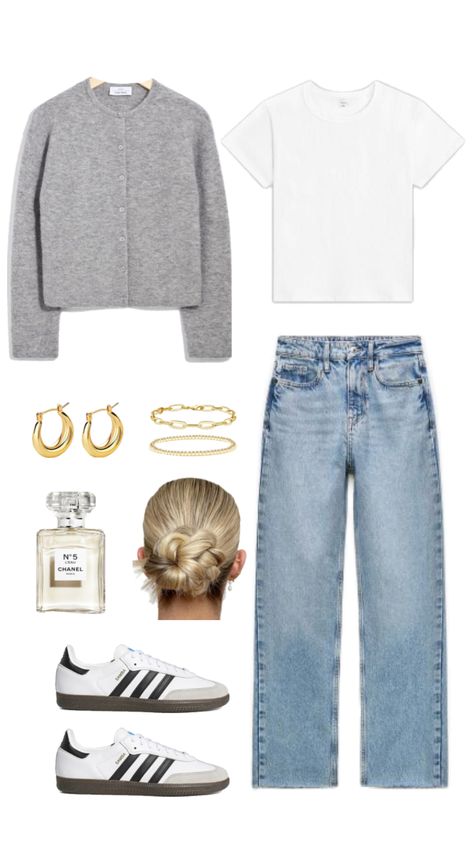 #stockholmstyle #outfit #sambas Stalkhomr Style, Stolkhome Girl Outfits, White Sambas Outfit, Sambas Outfit, York Outfits, Samba Outfit, Stockholm Fashion, School Fits, Clean Girl