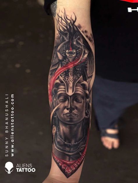 Shiva Wallpapers, Lord Shiva Tattoo, Shiva Kali, Aliens Tattoo, Cover Up Tattoos For Men, Kali Tattoo, Hindu Tattoos, Hanuman Tattoo, Mahadev Tattoo