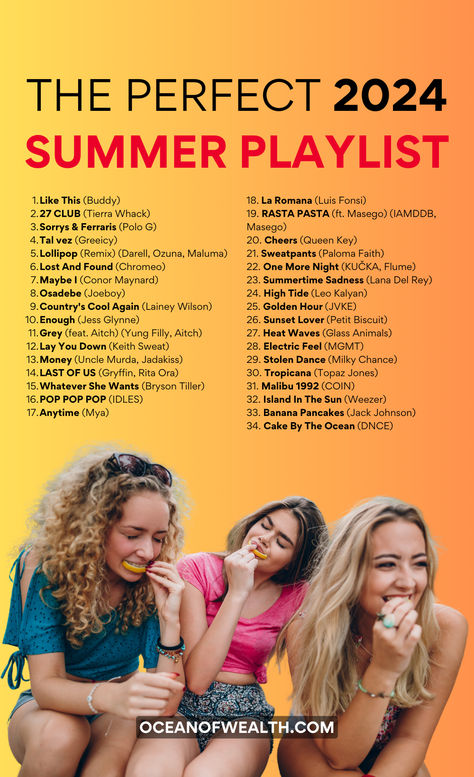 Summer Playlist - 34 of the hottest summer songs for 2024 Summer Playlist 2024, 2024 Playlist, Music Playlist Names, Show Recommendations, Name Songs, Heart Pumping, Summer Playlist, Playlist Names, Books Poetry