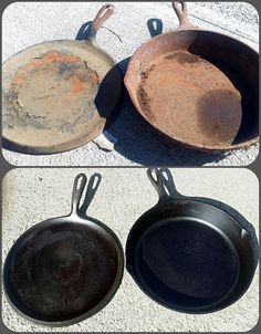 Cleaning Rusty Cast Iron, Cleaning Cast Iron Pans, Restore Cast Iron, Cleaning Cast Iron Skillet, Cast Iron Skillet Cooking, Cast Iron Care, Cast Iron Skillets, Deep Cleaning Hacks, Cast Iron Cleaning