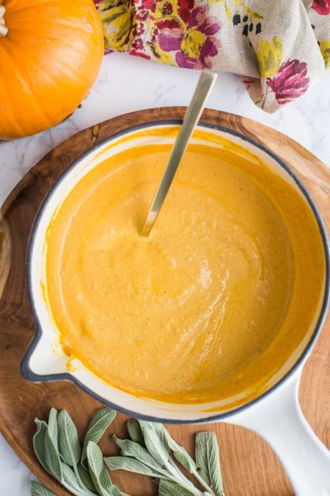 Pumpkin Cream Sauce- VEGAN Pumpkin Cream Sauce, Pumpkin Pasta Sauce Recipe, Butternut Squash Pasta Sauce, Pumpkin Pasta Sauce, Savory Pumpkin Recipes, Pumpkin Sauce, Pumpkin Pasta, Cheese Pumpkin, Vegan Sauces