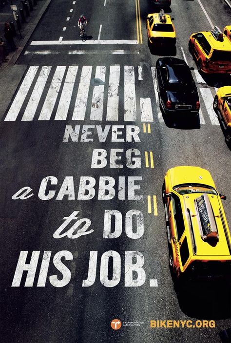 BikeNYC Ad Camaign Poster Lettering, Car Advertising Design, Logos Retro, Voyage New York, 광고 디자인, Car Advertising, Creative Ads, Creative Advertising, Yellow And Black