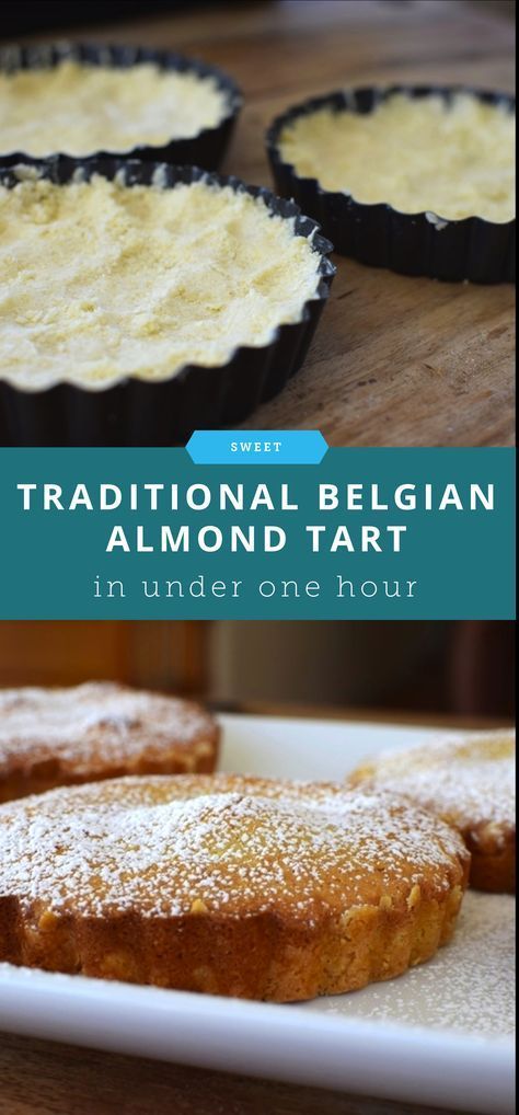 Belgian Recipes, Almond Tart, Belgian Food, Sweet Pies, Almond Paste, Pastry Tart, Sweet Pie, Almond Cakes, Pie Dessert