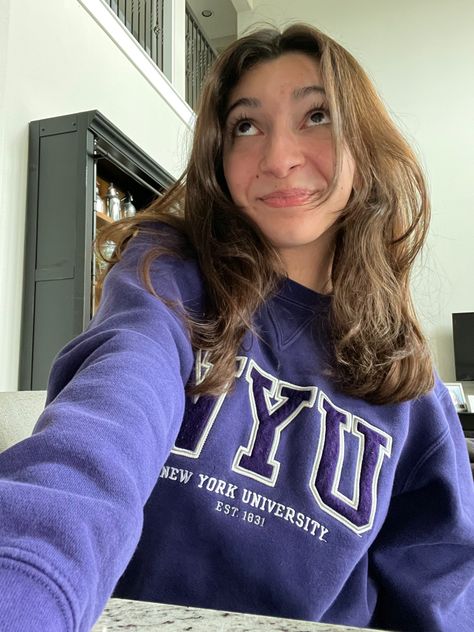 Nyu Tisch Aesthetic, Nyu University Aesthetic, Nyu Aesthetics, Nyu Student Aesthetic, Nyu University, Nyu Sweatshirt, Bagel Board, College App, College Apps