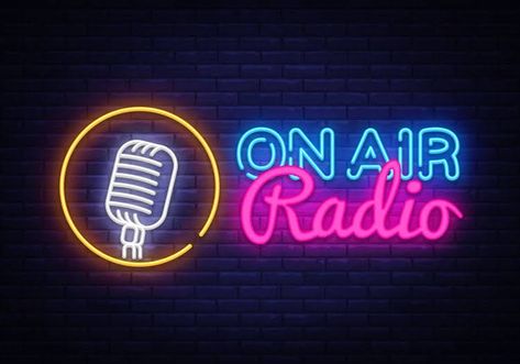 On Air Radio, Neon Vector, On Air Sign, Radio Advertising, News Logo, Logo Online Shop, Cracked Wallpaper, Sales Resume, Radio Design