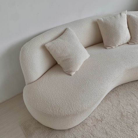 Cloud Couch Bedroom, Fluffy Cloud Sofa, Living Room With Cloud Sofa, Fuzzy Couch Sofas, Cloud Chair Aesthetic, Cloud Sofa Aesthetic, Fluffy Couches Furniture, Bedroom Couch Ideas Small Spaces, Cloud Couch Aesthetic