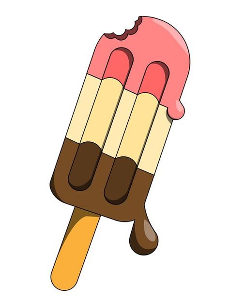 Popsicle Pop Art, Popsicle Drawing Easy, Popsicles Drawing, Popsicle Drawing, Popsicle Illustration, Popsicles Illustration, Popsicle Art, Speed Draw, Summer Drawings