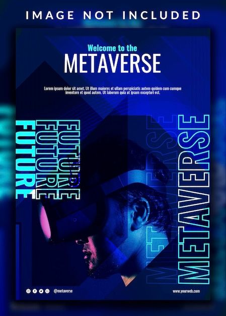 Futuristic Poster, Futuristic Design, Man Photo, Augmented Reality, Virtual Reality, Flyer Design, Mantra, Premium Vector, A Man