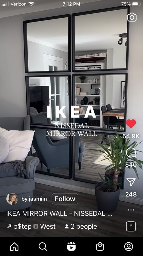 Ikea Mirror Wall, Ikea Nissedal, Mudroom Bench Plans, Backyard Oasis Ideas, Diy Ikea, Garden Aesthetic, Home Design Living Room, Mudroom Bench, Ideas Garden