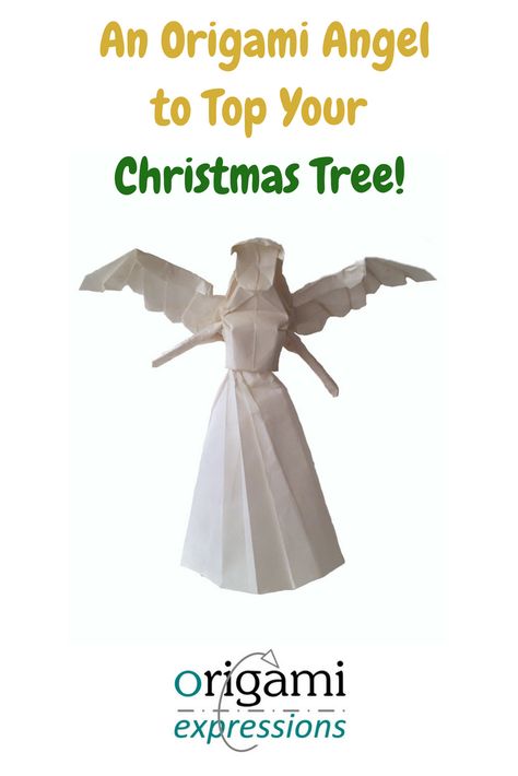 Christmas Tree Origami, Origami Angel, Angel Tutorial, Paper Angels, Paper Angel, Tutorial Origami, Origami Models, Easy Christmas Decorations, Alternative Art