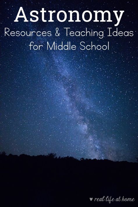 Astronomy for Middle School - Resources for Teaching Astronomy to Kids #astronomy #AstronomyForKids #TeachingAstronomy Middle School Astronomy, Teaching Astronomy, Homeschool Astronomy, Astronomy Activity, Astronomy Lessons, Homeschool Middle School, Astronomy Science, 6th Grade Science, Space Activities