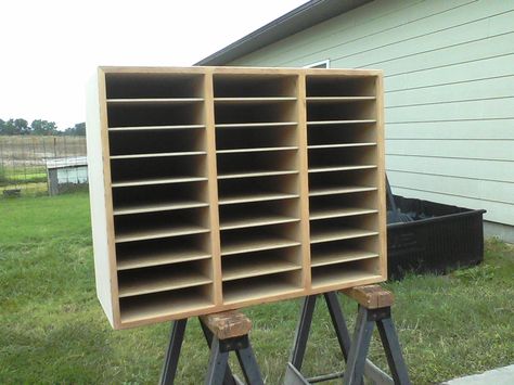 wooden paper sorter plans Student Mailboxes, Classroom Mailboxes, 1st Grade Classroom, Paper Sorter, Wooden Mailbox, Diy Mail, Art Classroom Management, Wooden Cubby, Project Paper