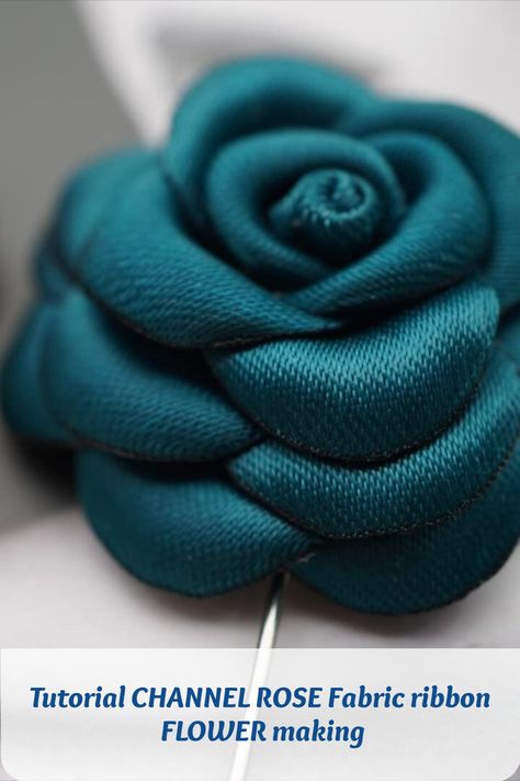 If you have been interested in making a fabric flower or a ribbon flower for brooch pins, this is the perfect tutorial for you. You will create elegant and stunning fabric ribbon flower, without investing in expensive flower making tools. Link attached this pic. #giftfordad #giftforfathersday #handmadegiftideas #broochpin #handmadebrooch Expensive Flowers, Fabric Flower Pins, Floral Diy, Fabric Flower Brooch, Rose Fabric, Ribbon Flower, Fabric Flower, Making Tools, Handmade Fabric