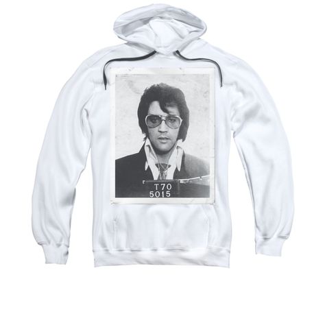 Elvis presley hoodie mugshot white sweatshirt hoody Hoodie White, Mug Shots, White Hoodie, Personalized Shirts, White Sweatshirt, Elvis Presley, 30 Day, Pullover Hoodie, Hooded Sweatshirts