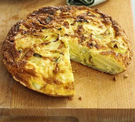 Fried Butter, Leek Potato, Potato Tortilla, Spanish Omelette, Tapas Recipes, Frittata Recipes, Spanish Tapas, Tortilla Recipe, Food Vegetarian