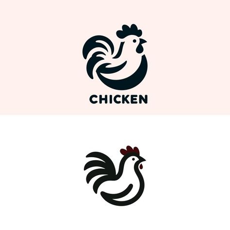 A logo for chicken and hens for the chic... | Premium Vector #Freepik #vector #red #nature #farm #business Hen Logo, Chicken Restaurant Logos, Doodle Logo, Chicken Vector, Medicine Logo, Chicken Logo, Chicken Balls, Red Nature, Farm Business