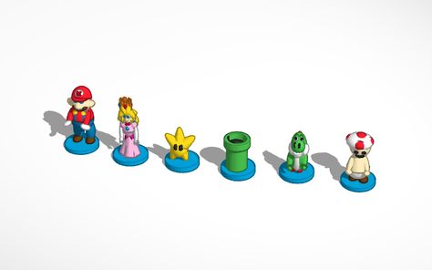 Mario #Chess by Joshua Adam Turner Mario Chess, Chess Games, 3d Printing Diy, Chess Sets, Chess Set, 3d Design, Chess, 3d Printing, Mario