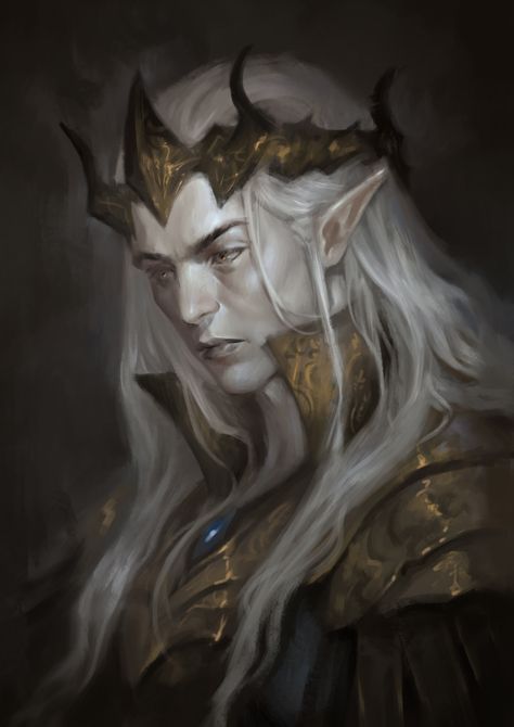 ArtStation - Elf Evil Elf, Mtg Artwork, Changeling The Dreaming, Dnd Elves, Male Elf, Elf King, Curse Of Strahd, Elf Art, High Elf