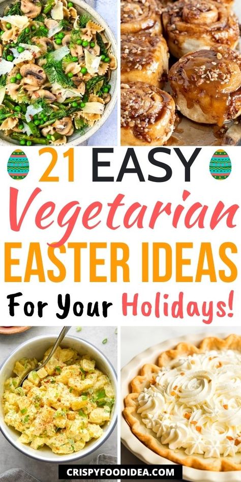 Vegetarian Easter Dinner, Vegan Easter Dinner, Vegetarian Easter Recipes, Easter Dinner Sides, Vegetarian Easter, Recipes For Vegetarians, Easter Dinner Ideas, Easy Easter Brunch, Easter Dinner Menus