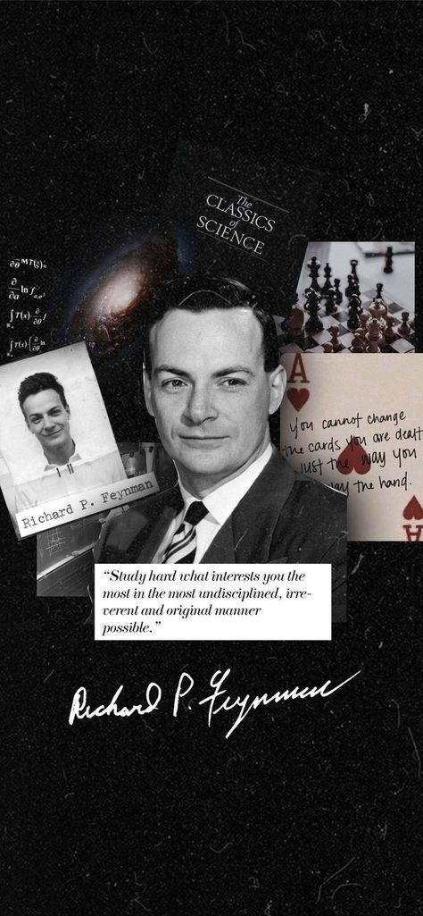 Richard Feynman Aesthetic, Physicist Aesthetic Wallpaper, Richard Feynman Wallpaper, Math Boy Aesthetic, Science Books Aesthetic, Biophysics Aesthetic, Physics Collage, Stem Major Aesthetic, Science Wallpaper Aesthetic