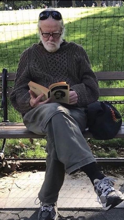 Old Man, Fashion Fashion, A Book, A Man, Wardrobe, Reading