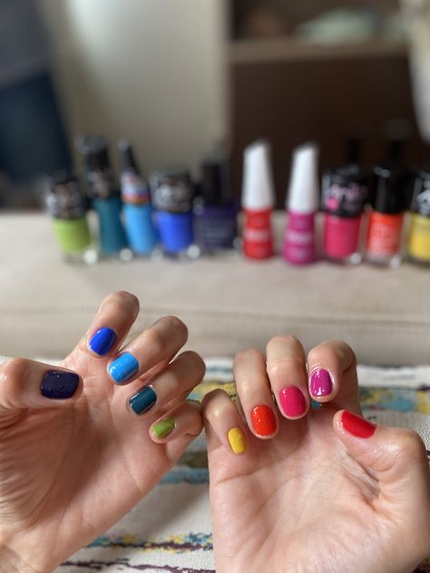 Camp Nails, Multicoloured Nails, Nail Painting Ideas, Flag Nails, Multicolored Nails, Mens Nails, Colourful Nails, Fun Nail Colors, Natural Skin Care Remedies