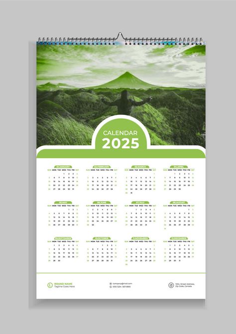 2025 Wall Calendar Design Template#pikbest##Templates Wall Calendar 2025, Calendar 2025 Design, Calendar Design 2025, Wall Calendar Design, Digital Decorations, Calendar Design Template, Photography Movies, Name Card Design, 2025 Calendar