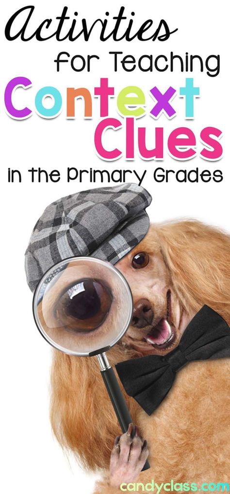 Looking for some engaging activities for teaching context clues in the elementary classroom? This post has ideas for teaching this important vocabulary skill that is great for first grade, 2nd grade, and 3rd grade. Whether you use journals or task cards, Teaching Context Clues, General English, Vocabulary Instruction, Reading Comprehension Strategies, Language Arts Elementary, Context Clues, Reading Centers, Teacher Things, Vocabulary Activities