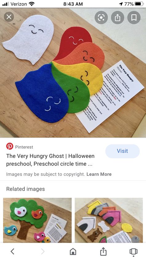 Felt Stories, Halloween Preschool, Turn Blue, Learning Time, Felt Board, Music And Dance, Very Hungry, Dance Class, Halloween Ghosts