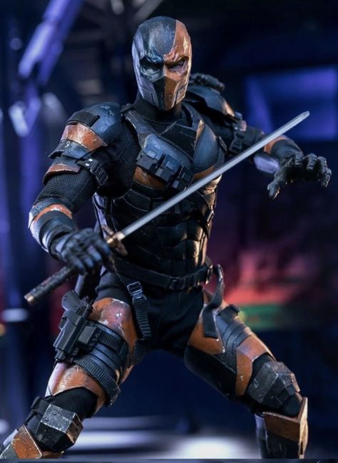 Dc Deathstroke, Justice League Art, Deathstroke The Terminator, Slade Wilson, Batman Story, Chest Armor, Dark Knight Returns, Dc Comics Wallpaper, Flash Point