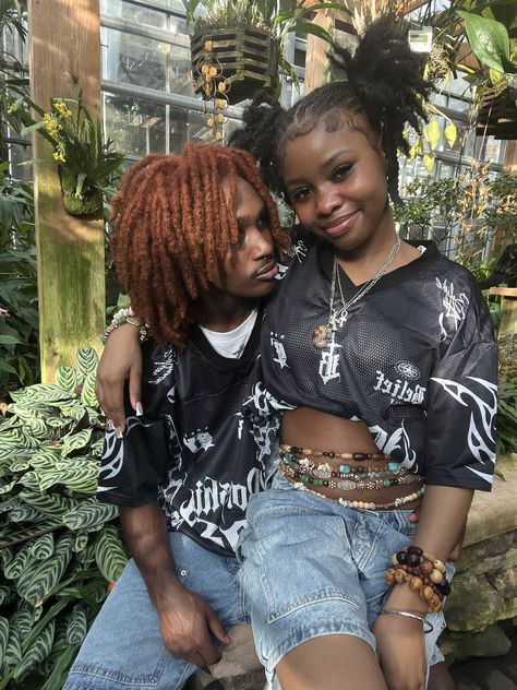 Couples With Locs, Black 90s Movies Aesthetic, Punk Couple, Couple Black, Love Your Wife, Girlfriend Goals, Black Love Couples, Couples Vibe, Black Couples Goals