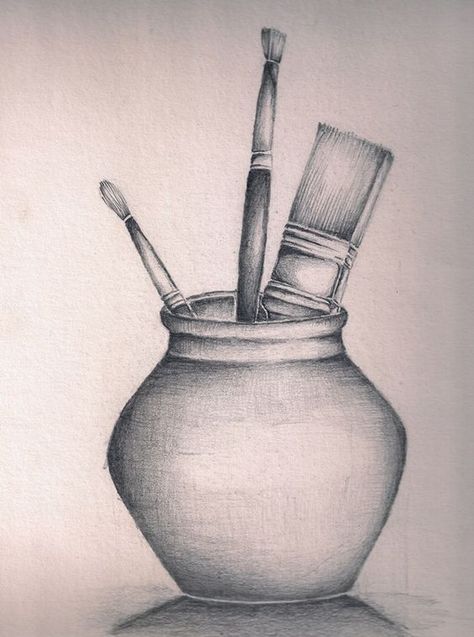 Shading Examples, Easy Still Life, Still Life Pencil Shading, Easy Still Life Drawing, Sketches For Beginners, Drawing Ideas Pencil, Still Life Sketch, Pencil Drawing Images, Life Drawing Classes