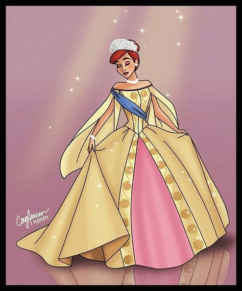 It's official, Anastasia IS Disney! Now when people say she is their favorite Disney Princess I won't have to correct them I can instead give them an even longer explanation of why they are technically correct! What a time to be alive! Paper dolls to come soon! ✨ #anastasia #Disney #disneyprincess #paperdollsbycory #illustration #princess #20thcenturyfox #journeytothepast #onceuponadecember Anastasia Disney, Anastasia Art, Anastacia Disney, Disney Anastasia, Anastasia 1997, Anastasia Movie, Non Disney Princesses, Anastasia Dress, Princess Anastasia