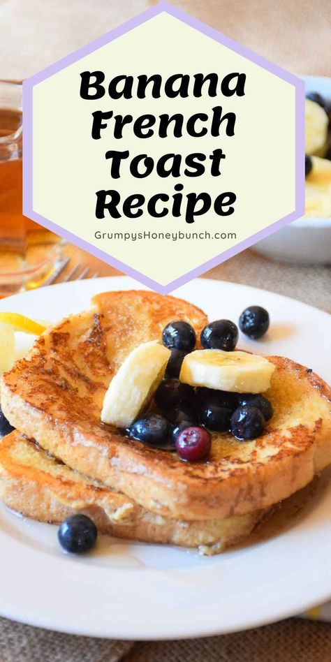 Banana French Toast Recipe, Breakfast Egg Bake, Homemade Breakfast Sausage, Easy French Toast Recipe, Classic French Toast, Banana French Toast, Best French Toast, Banana And Egg, Yummy Healthy Breakfast