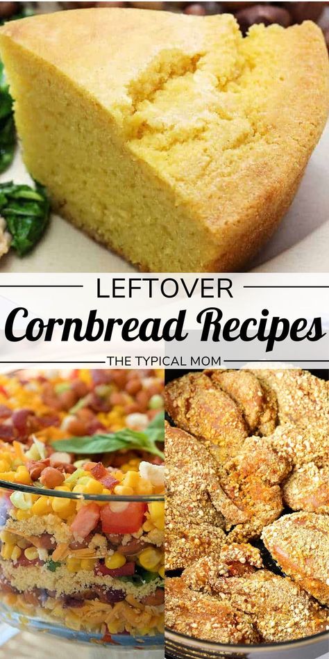 If you have leftover cornbread that no one wants to eat again, then these leftover cornbread recipes are for you! Find recipes like cowboy cornbread casserole, homemade chicken breading, and more recipes that all use leftover cornbread. Save money with these cornbread recipes today! Leftover Cornbread Recipes, Breading For Chicken, Leftover Cornbread Recipe, Leftover Chicken Casserole, Cowboy Cornbread Casserole, Cornbread Chicken Casserole, Chicken Breading, Cowboy Cornbread, Oven Fried Fish