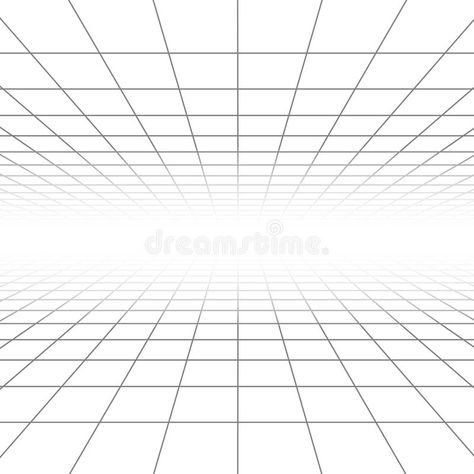 Ceiling and floor perspective grid vector lines, architecture wireframe stock illustration Two Perspective, Floor Perspective, Lines Architecture, Perspective Grid, Grid Vector, Wireframe, Stock Illustration, Stock Vector, Pattern Design