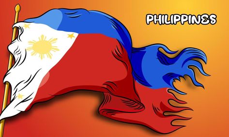 Philippines Flag Drawing, Philippine Flag Drawing, Flag Drawing, China Flag, Cityscape Photos, Logo Banners, Photo Template, Background Banner, Skull Art