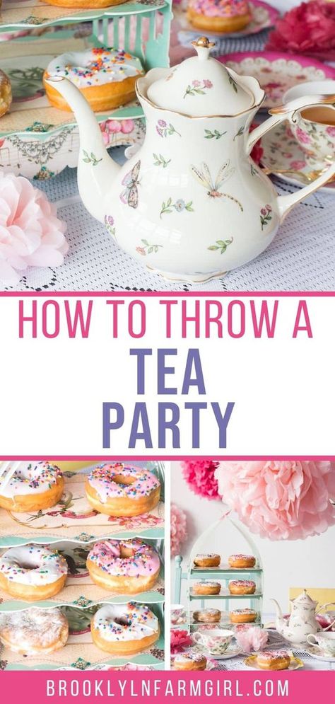 Tea Party Food Ideas For Adults, Adult Tea Party Decorations, Unique Decoration Ideas, Tea Decorations, Yea Party, Toddler Tea Party, Girls Tea Party Birthday, Whimsical Tea Party, Adult Tea Party