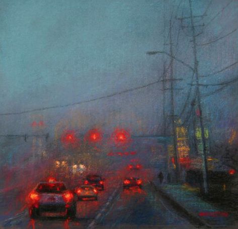 Urban Pastel Painting, Oil Pastel Art Landscape Night, Soft Pastel For Beginners, Soft Pastel Pencil Art, Pastel Artwork Soft, Landscape Soft Pastel, Soft Pastel Illustration, Soft Pastel Drawing Landscapes, Chalk Pastel Painting