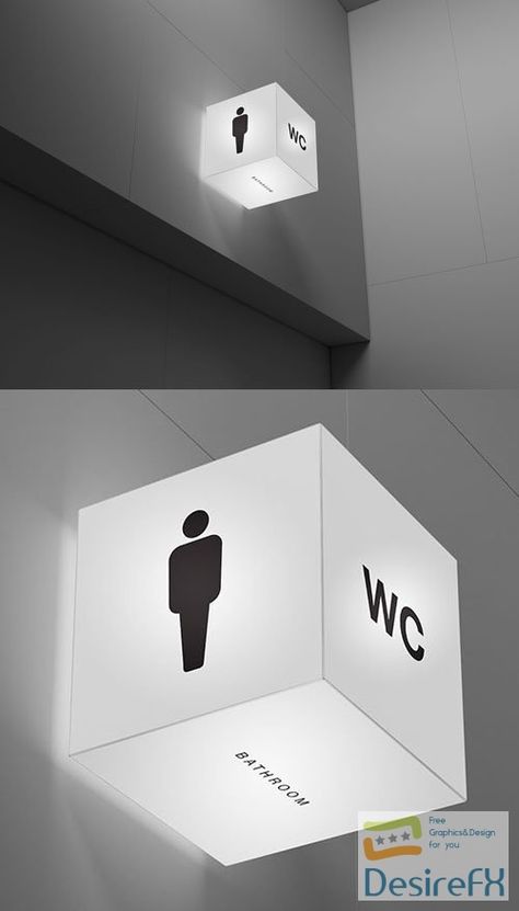 Cube Lightbox Signage PSD Mockup Template Unique Signage, Lightbox Signage, Packaging Business, Mockup Template Free, Light Box Sign, Sign System, Cube Design, Mockup Downloads, Office Signs