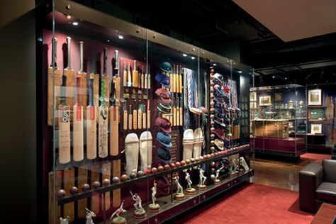 Melbourne Cricket Club Museum Stationery Store Design, Cricket Store, Clothing Store Interior, Office Interior Design Modern, Cricket Club, Cricket Sport, Retail Store Design, Stationery Store, Sports Shops