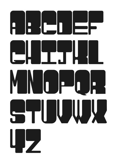 When I see the word FREE FONT, my designer instinct takes over to the point where I feel I need to get that font! Don’t know why but that is the way it is with designers. Font hoarders for li… Design Fonts Alphabet, Weird Fonts, Blocky Font, Cool Letter Fonts, Curvy Font, Sharp Font, Interesting Fonts, Cool Typography Design, Quirky Fonts