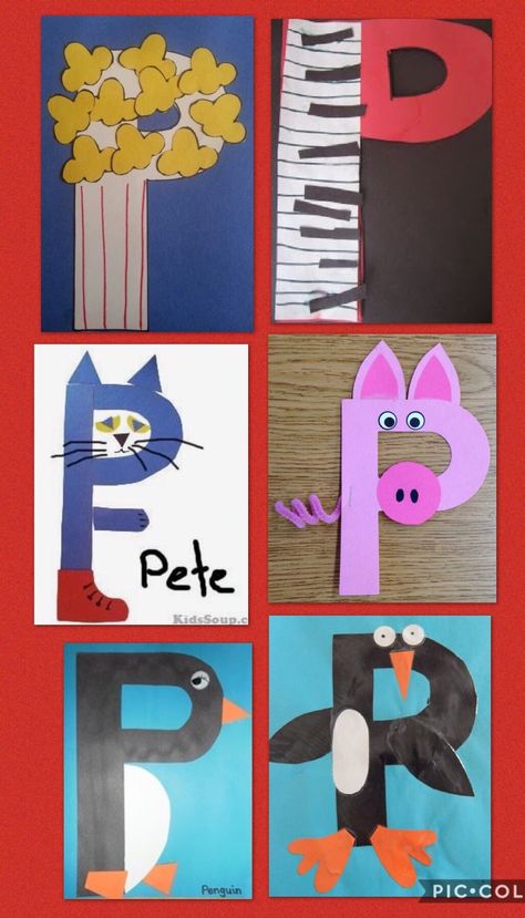 P Art Preschool, P Projects For Preschool, Letter P Ideas For Preschool, Letter P Arts And Crafts For Preschool, Letter P Crafts For Preschoolers Ideas, P Letter Craft, Letter P Preschool Crafts, L Preschool Crafts, Letter P Activity For Preschoolers