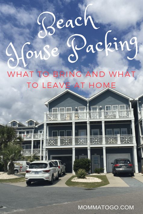 What to Bring to a Vacation Rental House | Packing for a VRBO | What to bring to an airbnb | Rental House Plans | What to bring a rental house | What to bring to a VRBO  #Travel #FamilyTravel #Beachhouse #TravelPlanning #VRBO #Airbnb Beach Vacation Meals, Best Family Beaches, Beach Vacation Packing, Beach House Vacation, Obx Vacation, Vacation Videos, Kure Beach, Vacation Meals, Family Beach Trip