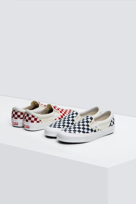 Vans Vault Checker Slip-On LX Vans Vault, Vans Classic Slip On, Vans Classic, Vans Classic Slip On Sneaker, Slip On Sneaker, Shoes Mens, Slip On, Sneakers, Quick Saves